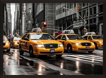 Poster Taxis in new york