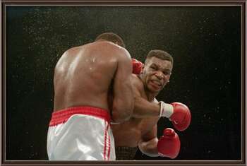 Poster Mike Tyson Delivers KO Punch To Larry Holmes
