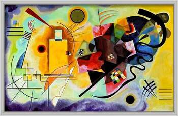 Art Print Yellow, red, blue
