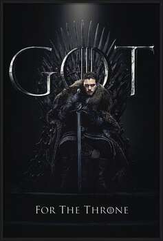 Framed Poster Game of Thrones - Jon For The Throne