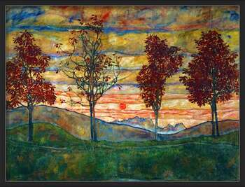Poster Four Trees